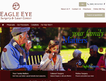 Tablet Screenshot of eagleeyesurgery.com
